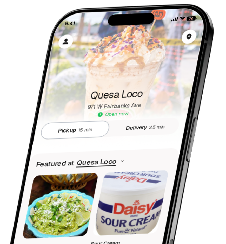 Quesa Loco app preview