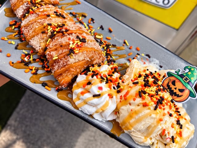 Apple Pie Empanadas W/ Ice Cream.